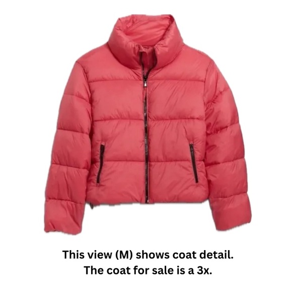 NWOT 3X Old Navy Water Resistant Puffer Coat - Picture 4 of 7